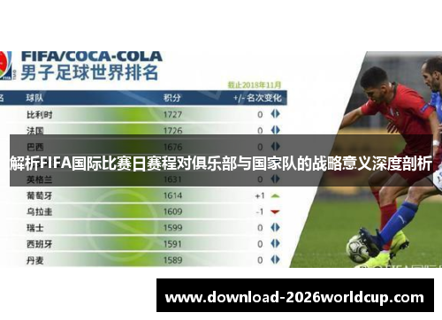 解析FIFA国际比赛日赛程对俱乐部与国家队的战略意义深度剖析 解析FIFA国际比赛日赛程对俱乐部与国家队的战略意义深度剖析